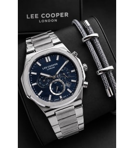 Lee Cooper İç Kadran Fonksiyonları Aktif Bileklik Hediyeli 2 Yıl Garantili Erkek Kol Saati E8272.390