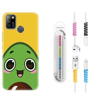 INFINIX Smart 4 5 6 Zero 8 S5 Pro Kılıf Kablo Koruma Spiral Silikon Avo Şekerto 1626
