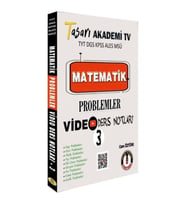 Tasarı Matematik Problemler Video Ders Notları 3