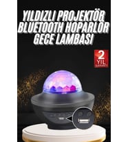 Dönen LED'li Disko Topu Projektör Müzik Çalarlı Disco Speaker