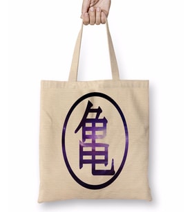 Sİmbolo da Tartaruga o Primeiro Kanji De Goku Bez Çanta Uzun Saplı