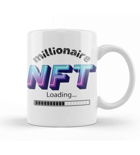 Non fungible Token Nft Crypto Currency Mining GIFT Bitcoin Ethereum Kupa Bardak Porselen