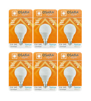(6 Adet) Osaka 7W (50W) Beyaz Işık E14 Duylu (İnce Duy) Led Mini Ampul
