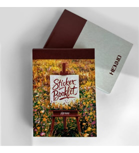 Renkli Manzara Temalı Sticker Kitapçığı Sticker Defter – Journal / Ajanda / Defter / Çıkartma (Çok Renkli)