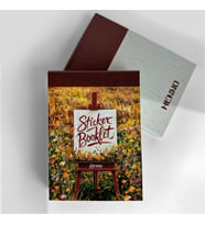 Renkli Manzara Temalı Sticker Kitapçığı Sticker Defter – Journal / Ajanda / Defter / Çıkartma (Çok Renkli)