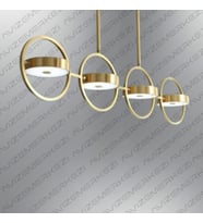 A-8634-4G 4LÜ GOLD MODERN AVİZE
