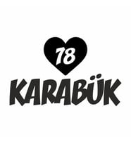Kalpli 78 Karabük Araba Sticker siyah 20x15 CM (Siyah)
