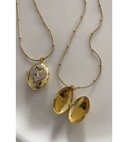 ANKA KUŞU AÇILABİLİR ÇELİK  ALYA KOLYE (Gold)
