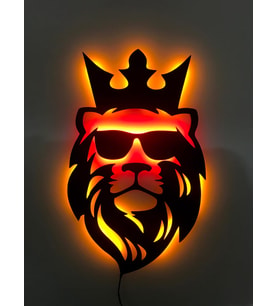 Cool Aslan Led Işıklı Tablo