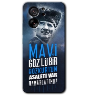 Xiaomi Mi 13T Pro Kılıf HD Desen Baskılı Arka Kapak - Bozkurt Atatürk