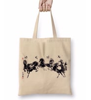 Gallop Of The 8 Horses Bez Çanta Uzun Saplı