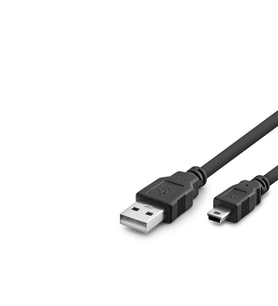 Usb Mini V3/5Pin To Usb Kablo 50 Cm - Siyah HDX7524