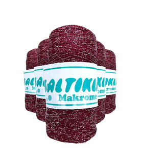5 Adet Polyester Simli Makrome İpi SG-1560