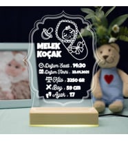 Bebeğimin Doğum Anısı 3d Led Lamba