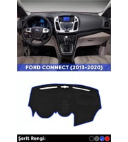 Ford Tourneo Connect (2013-2020) 3d Torpido Koruma Kılıfı - Ön Göğüs Panel Kaplama - Mavi Şerit