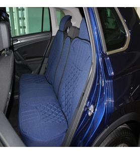 Space Elegance 5'li Koltuk Kılıfı Set Minder Mavi-Siyah / KLMNY545