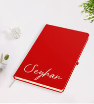 Kendin Tasarla Cilt Bezi Kapaklı Defter-3 (Kırmızı)