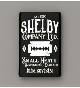 Shelby Peaky Blinders Desenli Metal Tabaka – Kişiye Özel İsimli Hediyelik
