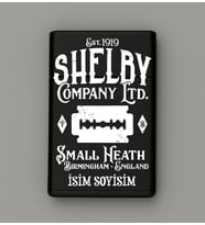 Shelby Peaky Blinders Desenli Metal Tabaka – Kişiye Özel İsimli Hediyelik