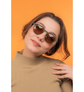 Lucia Matte Green Güneş Gözlüğü