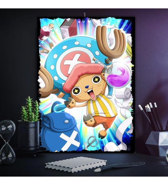 Chopper one piece One Piece Anime 4 Boy Seçenekli Hediyelik 8mm