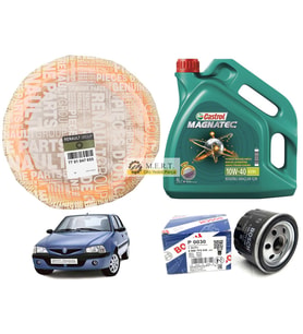 Dacia Solenza 1.4 Bakım Seti Hava + Yağ Filtresi + Castrol Yağ