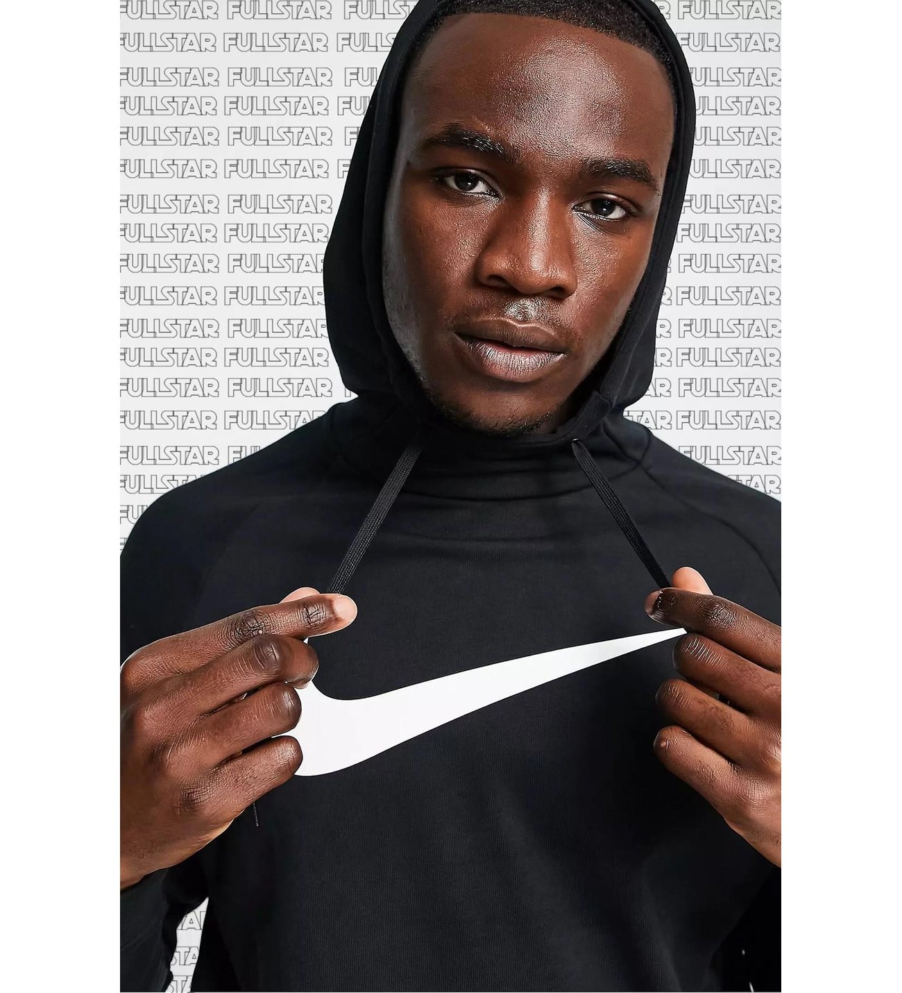 Nike Therma Fit Pullover Hoodie Big Swoosh Kapüşonlu Termal Siyah