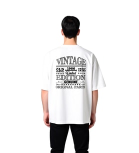 Erkek Oversize Tişört %100 Pamuk Vintage Limited Edition Baskılı Retro Nostalji Günlük Rahat Modern
