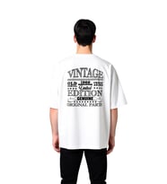 Erkek Oversize Tişört %100 Pamuk Vintage Limited Edition Baskılı Retro Nostalji Günlük Rahat Modern