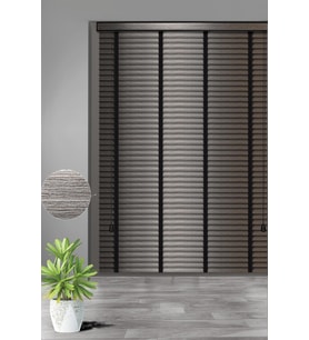 Bayeliss 125 Kırçıllı Desen Kahve Polywood Jaluzi 