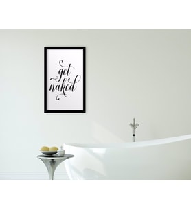 BK Home Banyo Dekoratif Ahşap Siyah Çerçeveli Tablo-22