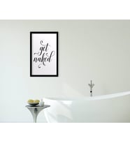 BK Home Banyo Dekoratif Ahşap Siyah Çerçeveli Tablo-22