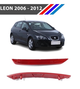 Seat Leon Arka Tampon Reflektörü 09-13 - Sol