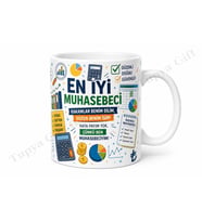 Muhasebeciye Hediye Kişiye Özel Baskılı Kupa Bardak Muhasebe Günü Hediyesi