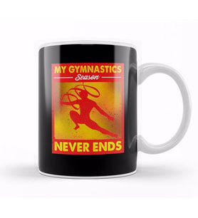 My Gymnastics Season Never Ends Awesome Gymnast Kupa Bardak Porselen