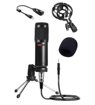 Lastvoice BM800 Full Black Stüdyo Twitch Yayıncı Mikrofonu (Mini Tripod + 7.1)