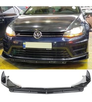 Vw Golf Mk6 Rline Ön Lip Parlak Siyah 3 Prç Brabus Kırılmaya Dayanıklı ABS