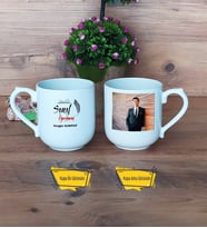 Sınıf Öğretmeni Kupa Bardak Oval Fotoğraflı Öğretmenler Günü Hediyesi