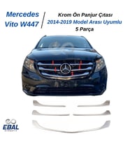 Mercedes Vito W447 Krom Ön Panjur 5 prç. 2014 Üzeri P. Çelik