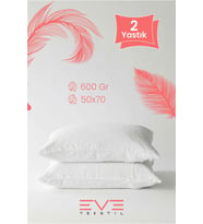 2 Adet Roll Pack Silikon Elyaf Yastık 50 X 70 Cm 600 Gr (Çok Renkli)