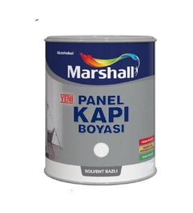 MARSHALL SOLVENT BAZLI PANEL KAPI BOYASI 0.75 LT 1 KG BEYAZ