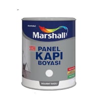 MARSHALL SOLVENT BAZLI PANEL KAPI BOYASI 0.75 LT 1 KG BEYAZ