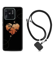 Xiaomi Redmi Note 7 8 9 Pro 10 2022 10 Pro 10S Kılıf Boyun Askılı Silikon Plane Heart 1721
