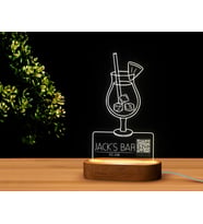 BK Gift Restoran & Cafe & Barlara Özel Led Lamba QR Kod Menü, Işıklı QR Menü, QR Kodlu Masa Dekoru, Işıklı Pleksi Biblo-18