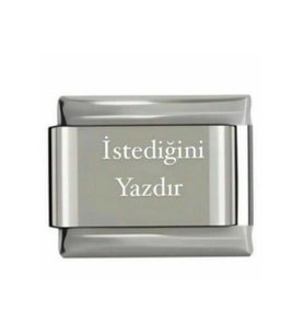 Charm Isim Charm Gümüş Renk Baş Harf Charm Tarih Charm Isminizi Yazdırın Fmaccesories (Çok Renkli)
