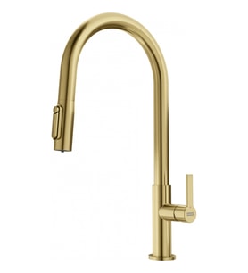 FRANKE MARIS SLIM CLEAR WATER Arıtma Bağlantılı Spiralli Duşlamalı Gold Armatür (Altın)