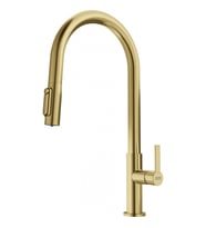 FRANKE MARIS SLIM CLEAR WATER Arıtma Bağlantılı Spiralli Duşlamalı Gold Armatür (Altın)