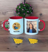 Öğretmenler Günü Hediyesi Kupa Bardak Kırmızı Fotoğraflı