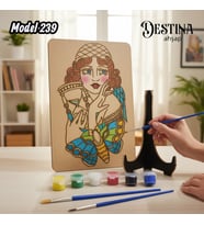 Destina Ahşap Mandala Boyama Seti- Ahşap Boyama - Model 239