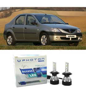 Dacia Logan Uzun + Kısa Led Xenon Kısa Far Ampulü H4 Access Yeni Seri Beyaz